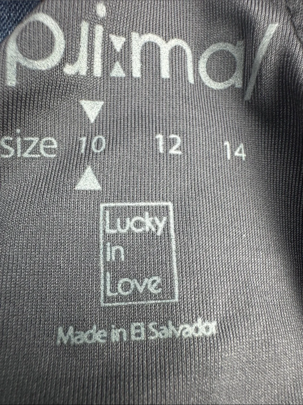 NWT Lucky In Love, size 10, jr girls racerback tank, grey and hot pink